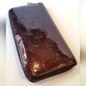 Louis Vuitton LV Monogram Vernis Leather Continental Zippy Wallet